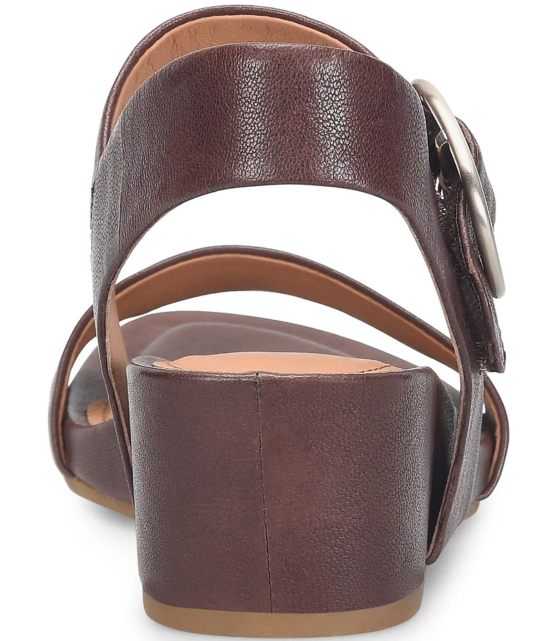 Sofft Vaya Leather Wedge Sandals