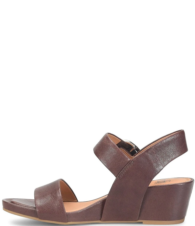 Sofft Vaya Leather Wedge Sandals