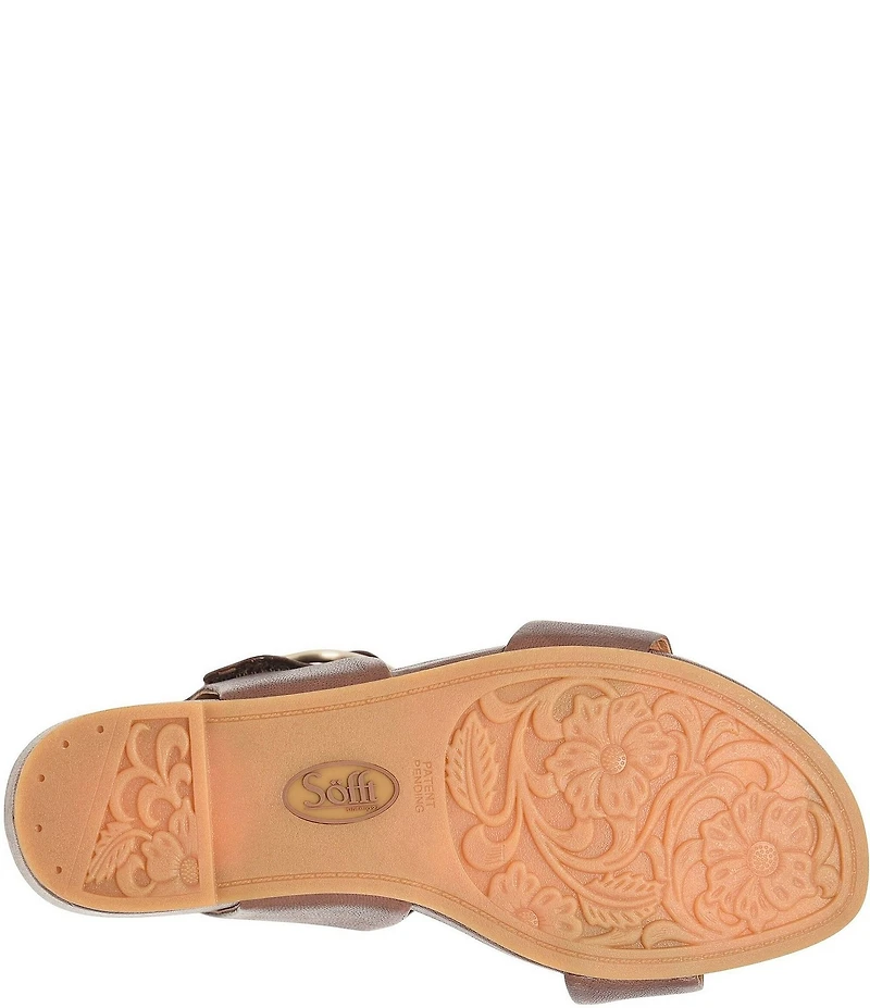 Sofft Vaya Leather Wedge Sandals