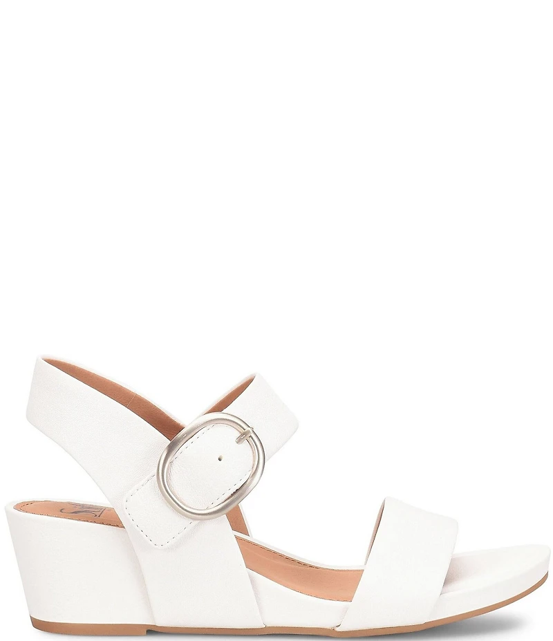 Sofft Vaya Leather Wedge Sandals
