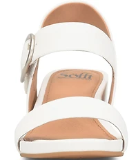 Sofft Vaya Leather Wedge Sandals