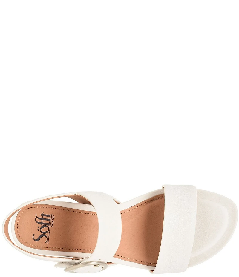 Sofft Vaya Leather Wedge Sandals