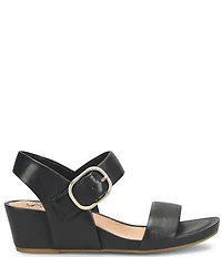 Sofft Vaya Leather Wedge Sandals