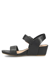 Sofft Vaya Leather Wedge Sandals