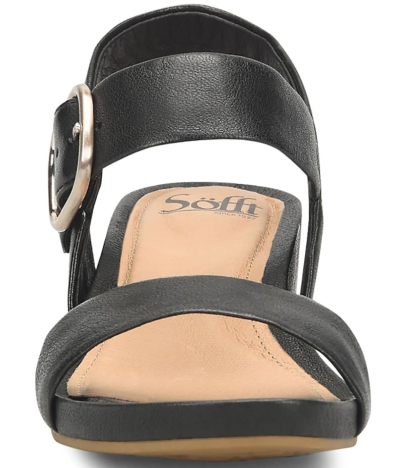 Sofft Vaya Leather Wedge Sandals