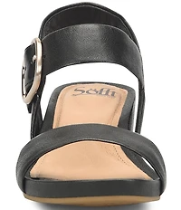 Sofft Vaya Leather Wedge Sandals