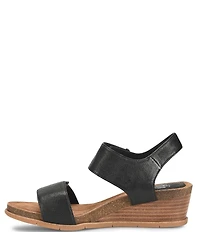 Sofft Verdi II Adjustable Leather Wedge Sandals