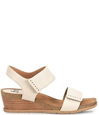 Sofft Verdi II Adjustable Leather Wedge Sandals