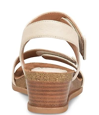 Sofft Verdi II Adjustable Leather Wedge Sandals