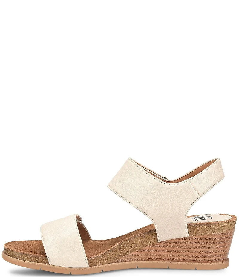 Sofft Verdi II Adjustable Leather Wedge Sandals