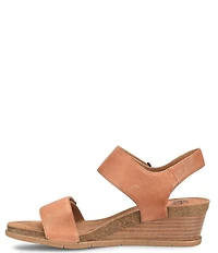 Sofft Verdi II Adjustable Leather Wedge Sandals