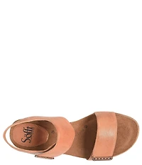 Sofft Verdi II Adjustable Leather Wedge Sandals