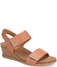 Sofft Verdi II Adjustable Leather Wedge Sandals