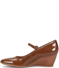 Sofft Wisteria Leather Mary Jane Wedge Pumps