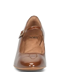 Sofft Wisteria Leather Mary Jane Wedge Pumps