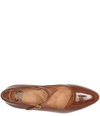 Sofft Wisteria Leather Mary Jane Wedge Pumps