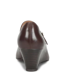 Sofft Wisteria Leather Mary Jane Wedge Pumps