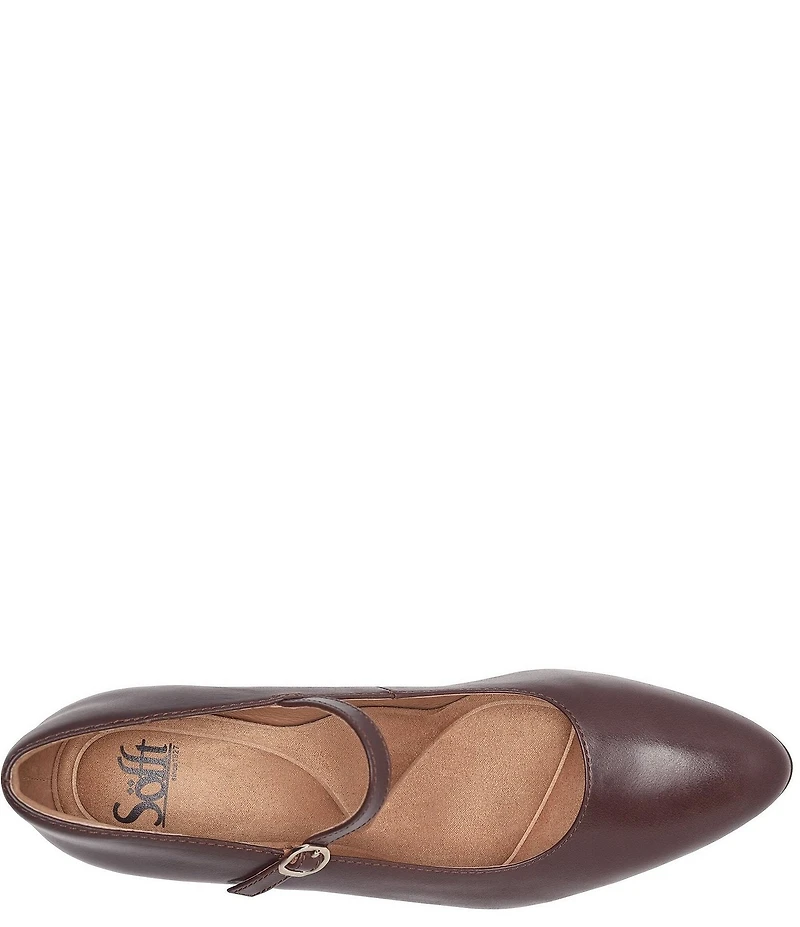 Sofft Wisteria Leather Mary Jane Wedge Pumps
