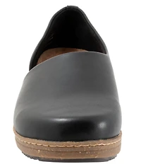 SoftWalk Addie Leather Open Side Clogs