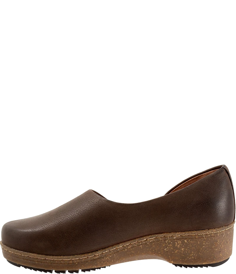 SoftWalk Addie Nubuck Suede d'Orsay Clogs