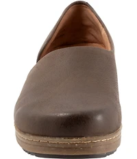 SoftWalk Addie Nubuck Suede d'Orsay Clogs