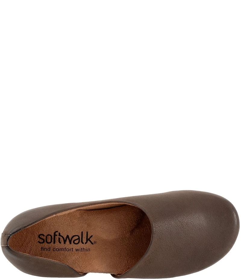SoftWalk Addie Nubuck Suede d'Orsay Clogs