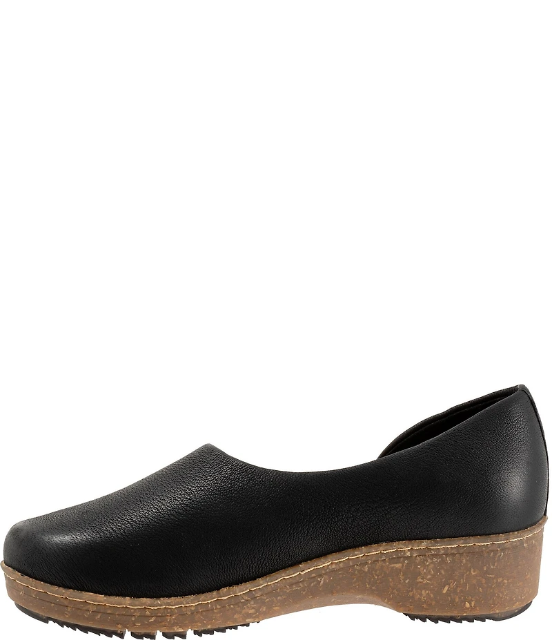 SoftWalk Addie Nubuck Suede d'Orsay Clogs