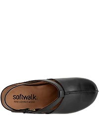 SoftWalk Arica Leather Slingback Clogs