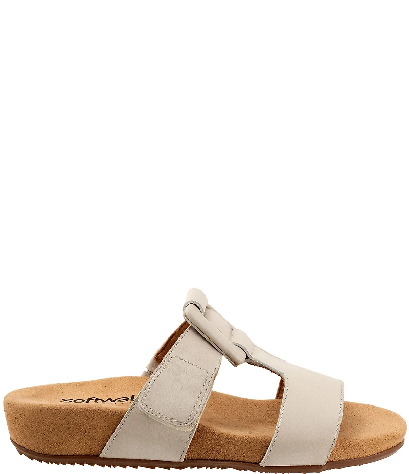 Softwalk Bexley Leather Slip-On Sandals