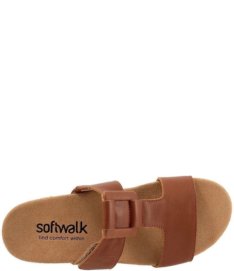 Softwalk Bexley Leather Slip-On Sandals