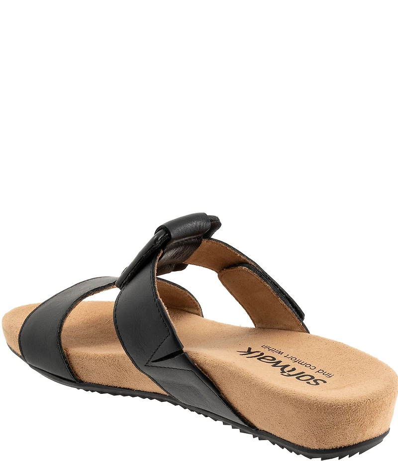 Softwalk Bexley Leather Slip-On Sandals