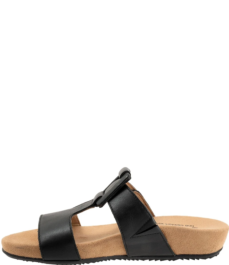 Softwalk Bexley Leather Slip-On Sandals