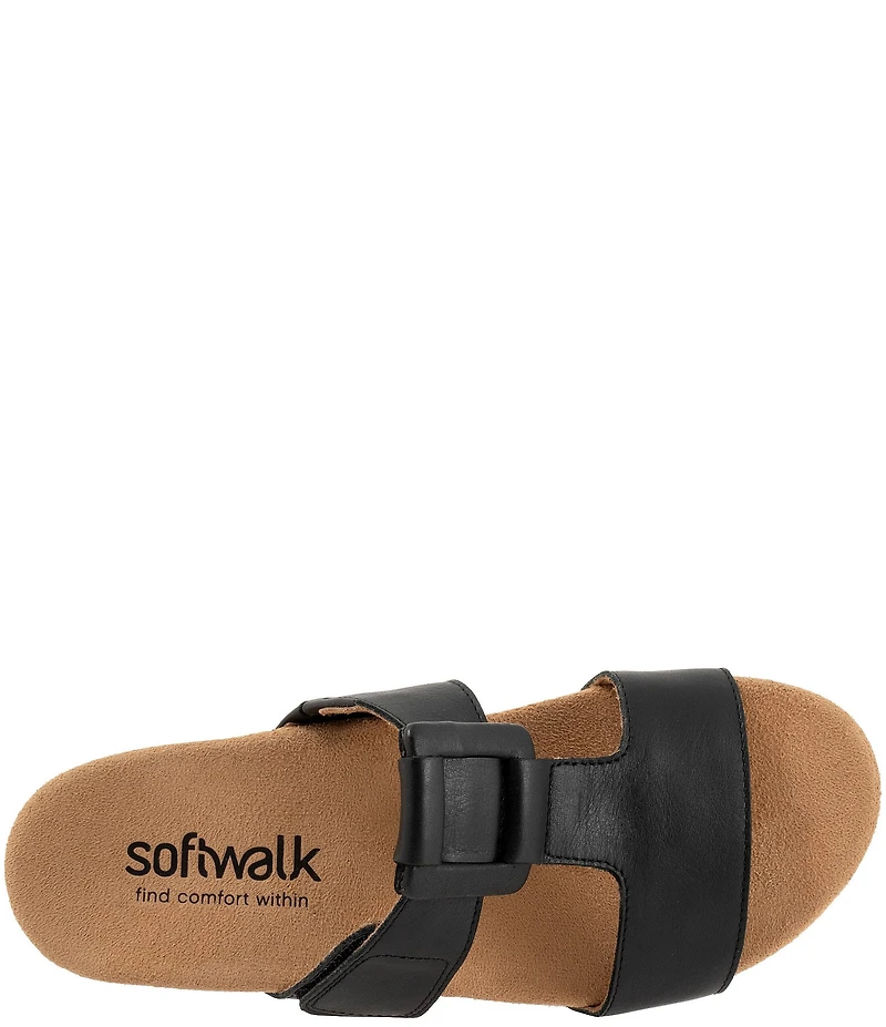 Softwalk Bexley Leather Slip-On Sandals