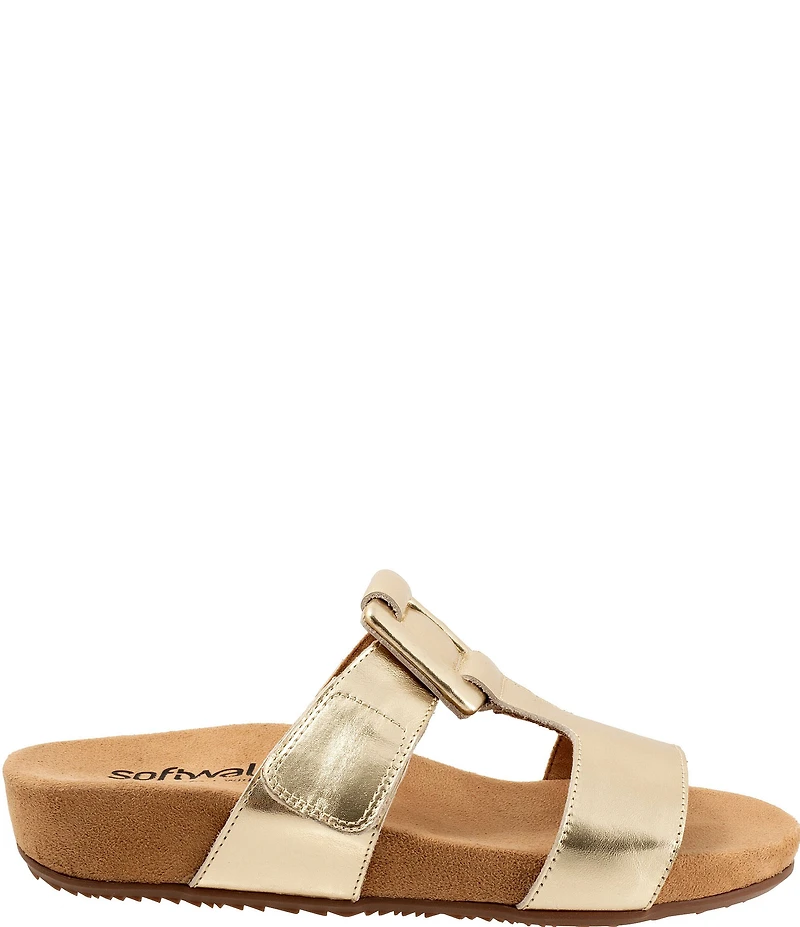 Softwalk Bexley Leather Slip-On Sandals