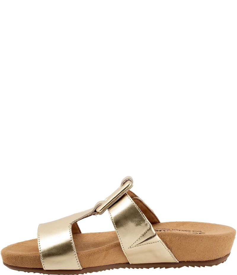 Softwalk Bexley Leather Slip-On Sandals