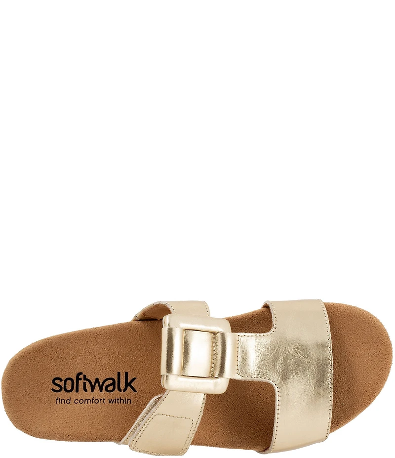 Softwalk Bexley Leather Slip-On Sandals
