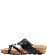 SoftWalk Blaine Perf Leather Thong Sandals