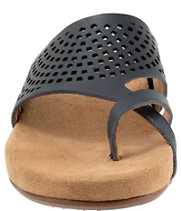 SoftWalk Blaine Perf Leather Thong Sandals