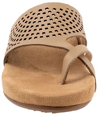 SoftWalk Blaine Perf Leather Thong Sandals