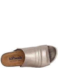 SoftWalk Camano 2.0 Leather Slide Sandals