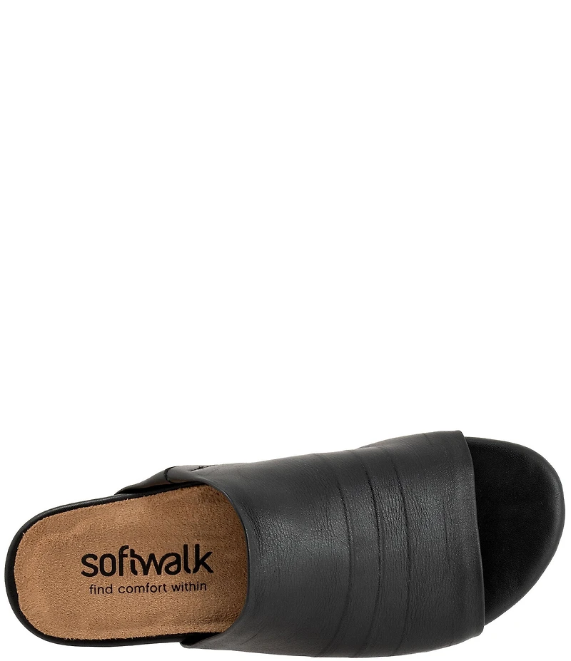 SoftWalk Camano 2.0 Leather Slide Sandals