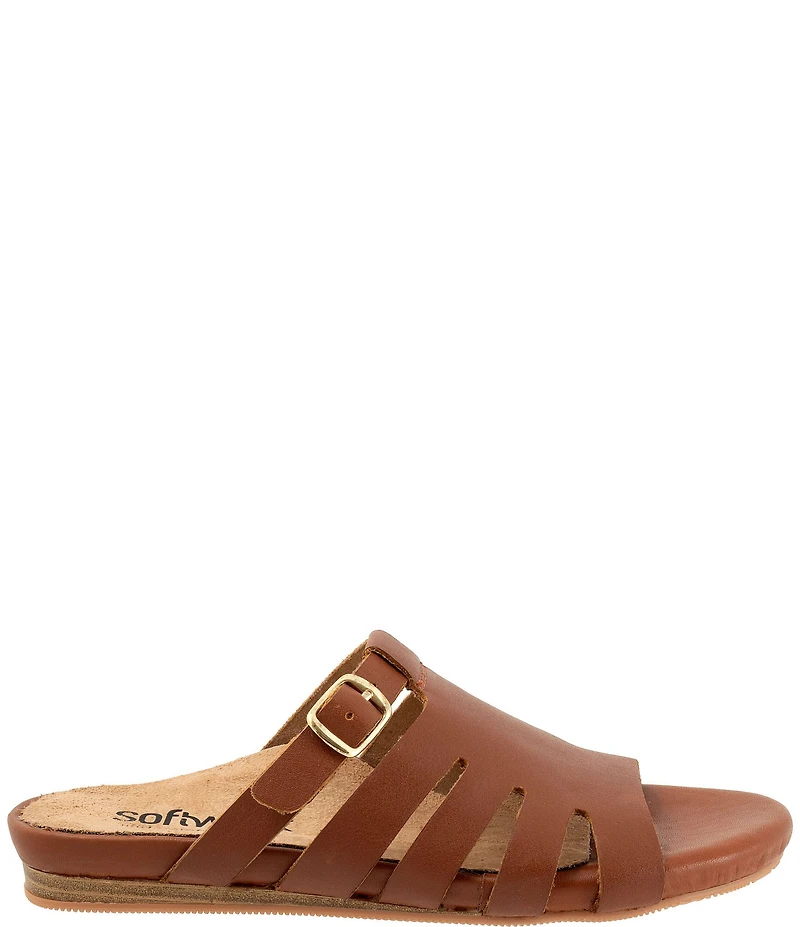 SoftWalk Carolina Leather Slide Sandals