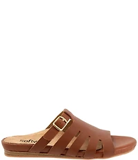 SoftWalk Carolina Leather Slide Sandals