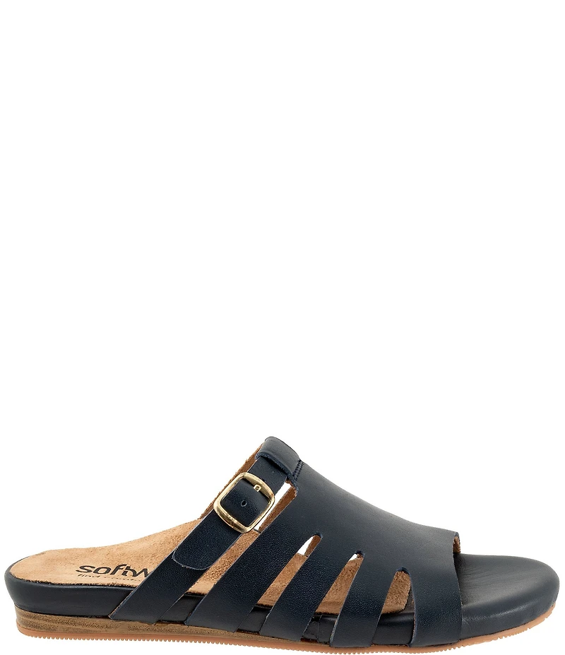 SoftWalk Carolina Leather Slide Sandals