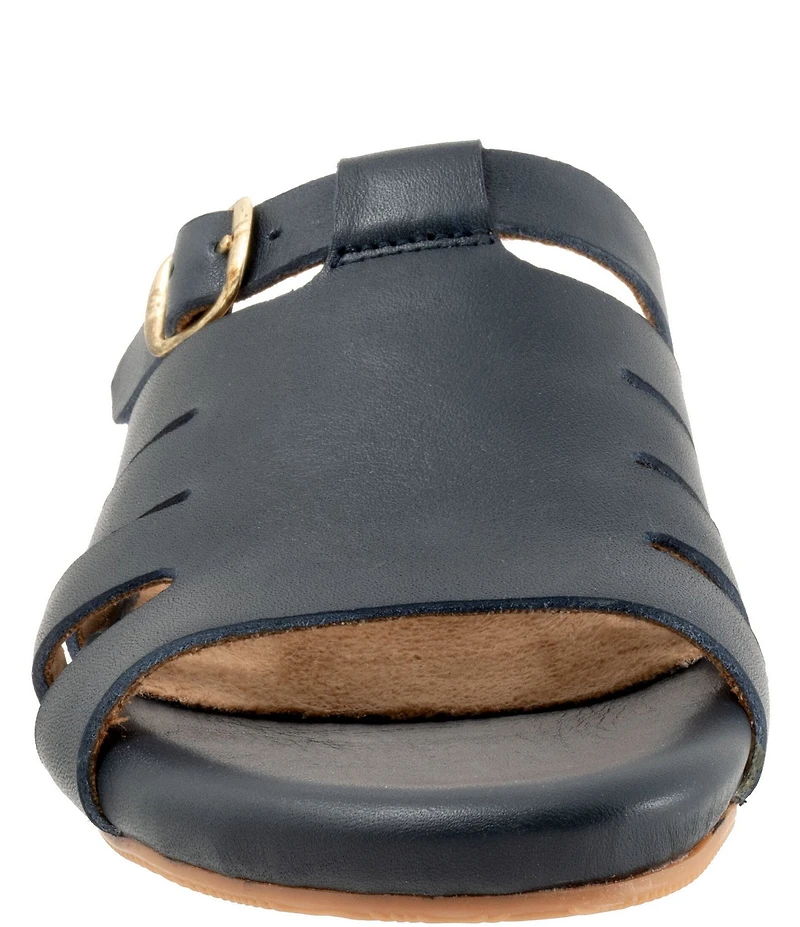 SoftWalk Carolina Leather Slide Sandals