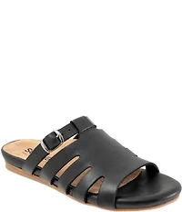 SoftWalk Carolina Leather Slide Sandals
