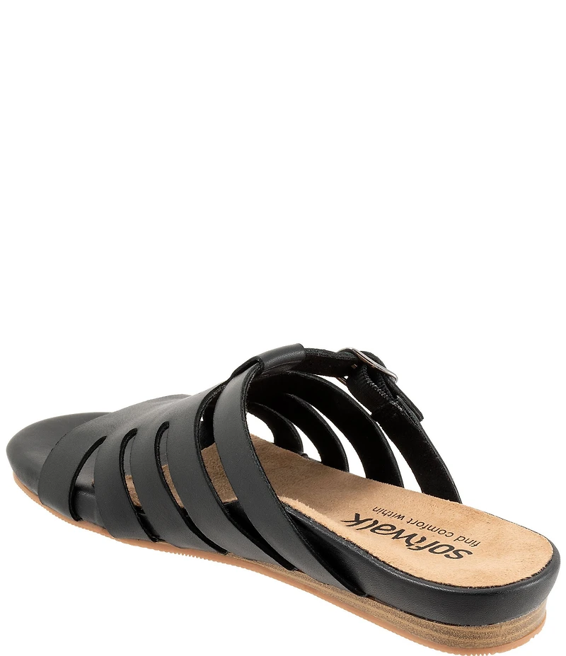 SoftWalk Carolina Leather Slide Sandals