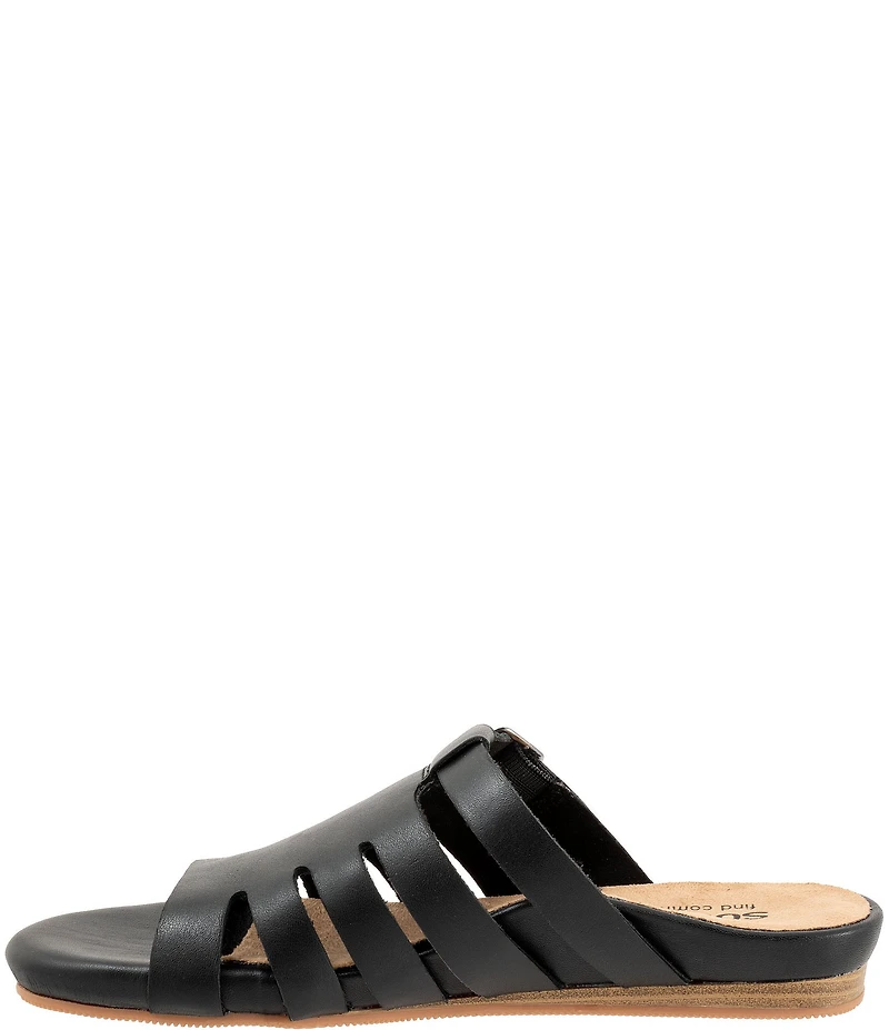 SoftWalk Carolina Leather Slide Sandals
