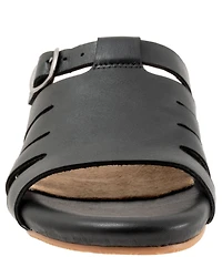SoftWalk Carolina Leather Slide Sandals