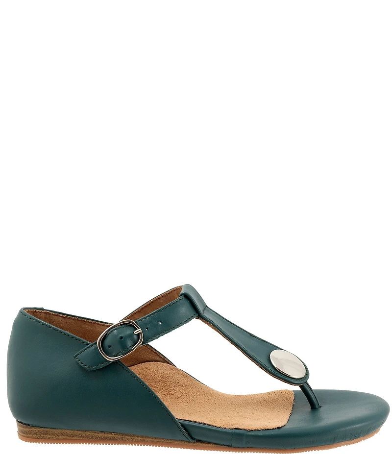 SoftWalk Charlotte Leather Thong Sandals